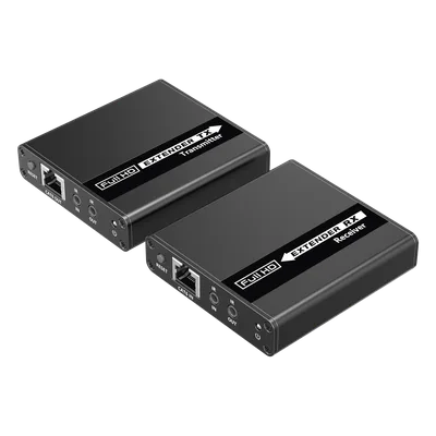 Kit Extensor HDMI para distancias de 70 metros / Soporta resoluciones 720 y 1080P @ 60 Hz / Cat 6, 6a y 7 / Cero Latencia / Uso 24/7 / HDR10 / Salida Loop / Configuración EDID / Soporta control remot