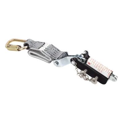 Carro de Seguridad para Línea de Vida / Cable 3/8" / Doble Leva de Seguridad / Auto-Alineación / OSHA-ANSI