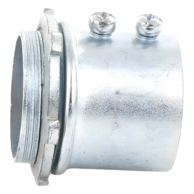Conector para Tubería Rígida / 3/4" (19mm) / Pared Delgada / Rosca NPT 14 Hilos / Galvanizado con Esmalte Zinc / Etiqueta Verde