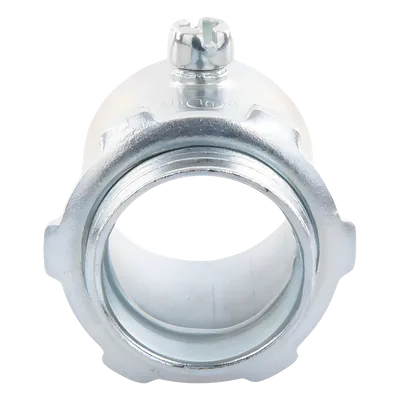 Conector para Tubo / 1" (25 mm) / Pared Delgada / Tornillo Americano / Galvanizado / Etiqueta Verde