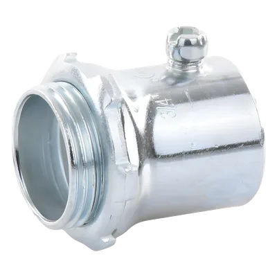 Conector para Tubo / 1" (25 mm) / Pared Delgada / Tornillo Americano / Galvanizado / Etiqueta Verde
