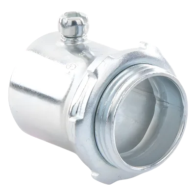 Conector para Tubo / 1" (25 mm) / Pared Delgada / Tornillo Americano / Galvanizado / Etiqueta Verde