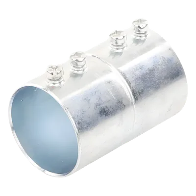 Cople Roscado Con Tornillo / 1 1/2" (41 mm) / Acero Galvanizado / Espesor Pared 1.65 mm / NPT / Uso Interior Seco