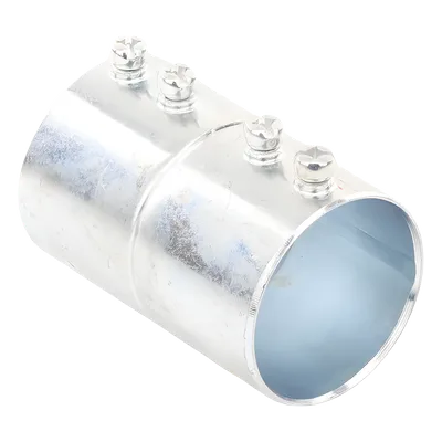 Cople Roscado Con Tornillo / 1 1/2" (41 mm) / Acero Galvanizado / Espesor Pared 1.65 mm / NPT / Uso Interior Seco