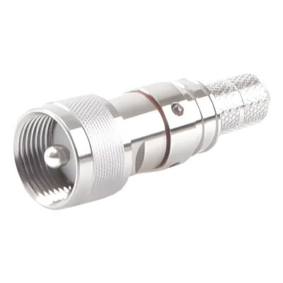 Conector UHF Macho / Plegable / Pin Cautivo / DC ~ 3 GHz / 50 Ω / Para RG-8, LMR400