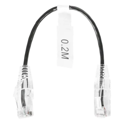 Cable de Parcheo Slim UTP / Cat6 / 20 cm (0.66 ft) / 28 AWG / 1 Gbps / RJ45