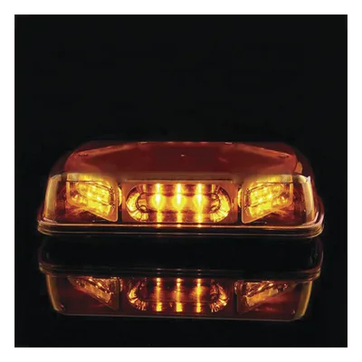 Mini Barra LED / 18 LEDs Ámbar / Tecnología Hyperlux / 25 Patrones / Montaje Magnético / 12 VCC / -40°C a 55°C (-40°F a 131°F)
