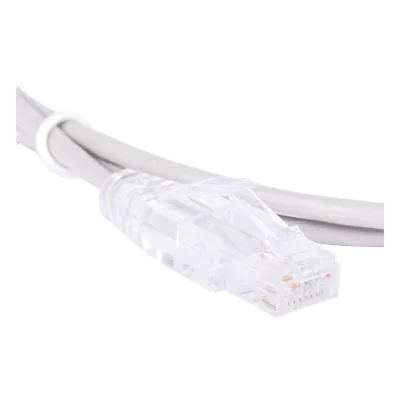 Cable de Parcheo Slim UTP Cat6 / 1.5 m (4.92 ft) / 28 AWG / Gris / Diámetro Reducido