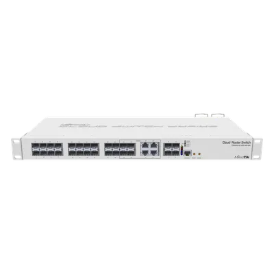 Switch Administrable L3 / 28 Puertos Configurables / 20 SFP + 4 SFP+ 10G + 4 Combo / 1U Rack / Dual Boot / Redundancia de Energía