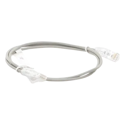 Cable de Parcheo Slim UTP Cat6 / 1 Metro (3.28 Pies) / 28 AWG / RJ45 Chapado en Oro / 10 Gbps