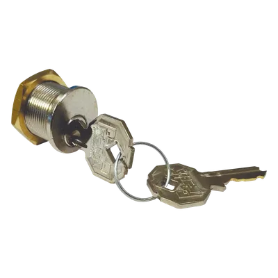 Cerradura para Gabinete / Acero Inoxidable / Cilindro 4 Pines / Puerta 15-25 mm / Diseño Compacto