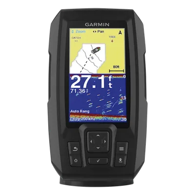 Fishfinder con GPS / Pantalla QSVGA 272 x 480 píxeles / Frecuencias 50-200 kHz / Potencia 200 W RMS / IPX7