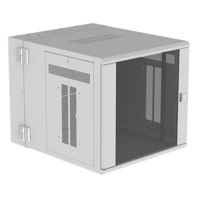 Gabinete de Montaje en Pared / 19in / 12 UR / 30in Profundidad / Ventana de Seguridad / Blanco