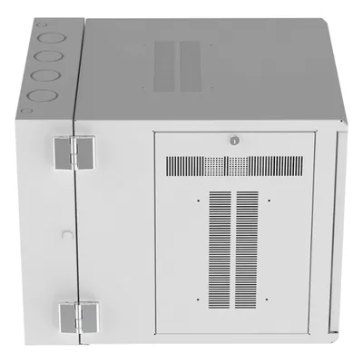 Gabinete de Montaje en Pared / 19in / 12 UR / 30in Profundidad / Ventana de Seguridad / Blanco