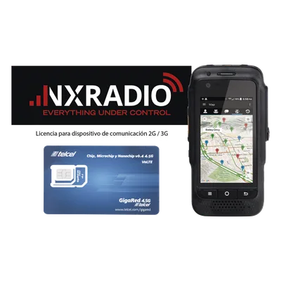 Kit Radio LTE / IP67 Sumergible / Pantalla 3.1' Gorilla Glass / Audio 2W / Batería 3600 mAh / 2G 3G 4G WiFi Bluetooth