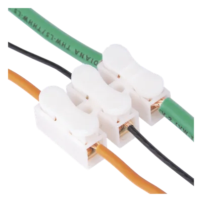 Conector Push / 3 Contactos / 250V 10A / -40°C a 100°C / Cables 0.5 a 3.5 mm² / Material Antiflama