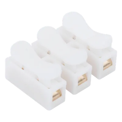 Conector Push / 3 Contactos / 250V 10A / -40°C a 100°C / Cables 0.5 a 3.5 mm² / Material Antiflama