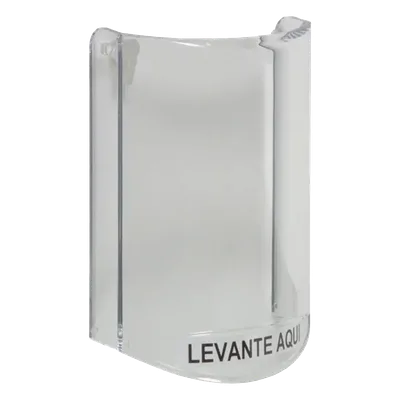 Cubierta protectora de policarbonato / Sin sonido / Texto en español / 135 x 89 x 45 mm / -40 a 120°F (-40 a 49°C) / UL y cUL conforme a ADA