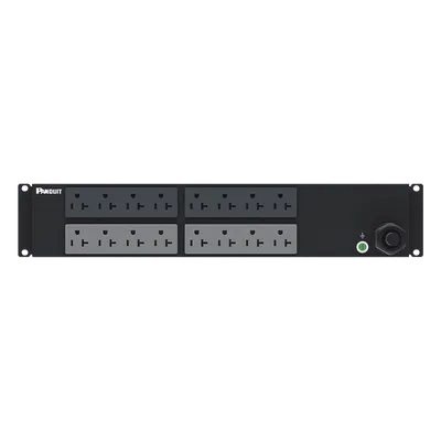 PDU Básico para Rack / 16 Salidas NEMA 5-20R / Entrada NEMA L5-30P / 30 A / 120 Vca / Horizontal 2U / Cable 3 m (9.8 ft)