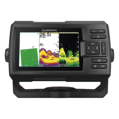 Ecosonda GPS / Pantalla WVGA 5.0" / Resolución 800x480 / GPS WAAS / CHIRP Dual 50/77/200 kHz / ClearVü / 500 W RMS / IPX7