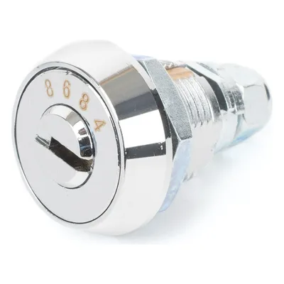 Chapa de Cañón para Gabinete Metálico / Llave Única / Puertas Frontales / Compatible GABVID y SR19