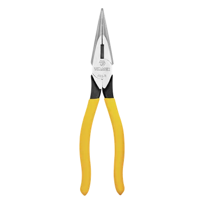Pinza de Punta Cónica con Corte / 8 Pulgadas / Trabajo Pesado / Mordazas Estriadas / Mangos PVC