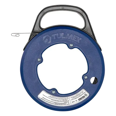 Guía Jala Cable / Acero Plano 1mm x 3mm / 15 m (49.21 pies) / Carrete 8.5' (215.9 mm) / 0.8 kg