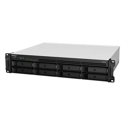 Servidor NAS Rack / 8 Bahías Expandible a 12 / CPU AMD Ryzen V1500B / 4 GB DDR4 ECC Hasta 32 GB / 10/25GbE SFP28 / Lectura 2,315 MB/s / Escritura 1,147 MB/s
