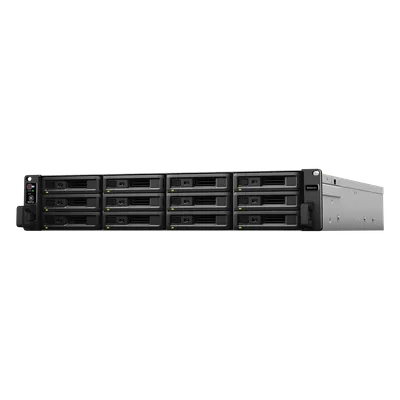 NAS Rack / 12 Bahías / Procesador Intel Xeon 8 Núcleos / 8 GB DDR4 ECC / Dual 10GbE / Escalable a 36 Bahías / Alimentación Redundante