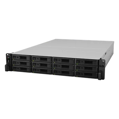 NAS Rack / 12 Bahías / Procesador Intel Xeon 8 Núcleos / 8 GB DDR4 ECC / Dual 10GbE / Escalable a 36 Bahías / Alimentación Redundante