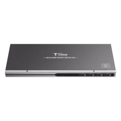 MATRICIAL 4 x 4 / 4 Entradas y 4 Salidas en HDMI /  4K × 2K @ 60Hz / 18Gbps / HDMI 2.0 / HDCP 2.2 / 3D / Conmutación por Botón, RS232 o Control Remoto / IDEAL PARA CENTROS DE MONITOREO, COMPARACION Y 