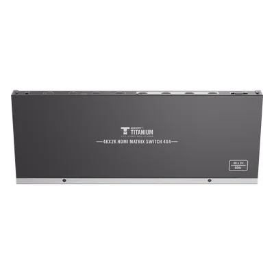 MATRICIAL 4 x 4 / 4 Entradas y 4 Salidas en HDMI / 4K × 2K @ 60Hz / 18Gbps / HDMI 2.0 / HDCP 2.2 / 3D / Conmutación por Botón, RS232 o Control Remoto / IDEAL PARA CENTROS DE MONITOREO, COMPARACION Y