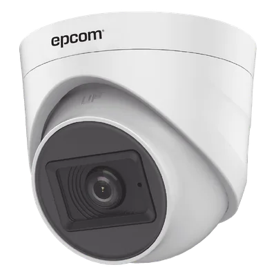 Cámara Domo TURBOHD / 2 Megapixel / Gran Angular 106.4° / IR 20 m (65.6 ft) / Audio por Coaxitron / Interior / 4 Tecnologías