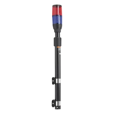 Luz Telescópica LED / 3 Watts / 10-30 VCC / 3A Máx / Longitud Ajustable 64-104 cm (25.2-40.9 in) / Rojo/Azul