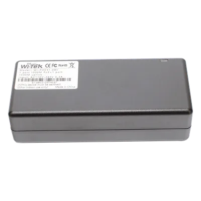 Inyector PoE Gigabit / 30W 802.3af/at / 48V / Alcance 100 m (328 ft) / Plug and Play / CCTV