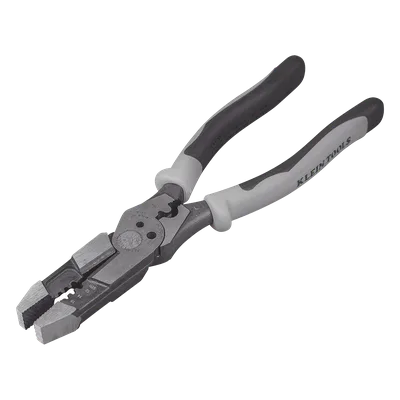 Pinza Híbrida / 3 en 1 Cortar-Pelar-Ponchar / 8" (20.3 cm) / Cable Sólido 10-14 AWG / Cable Trenzado 12-16 AWG / Pernos 6-32 y 8-32