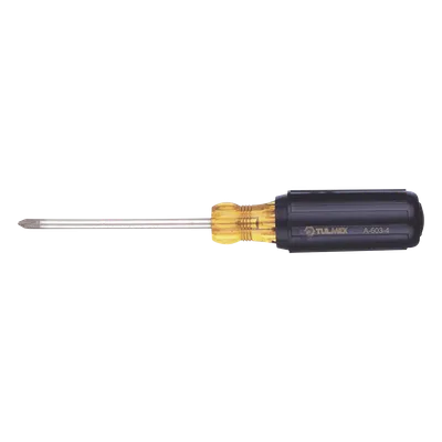 Desarmador Phillips / Punta N.º 2 / Barra Redonda 10.2 cm (4 in) / Mango Cushion-Grip / Cromado Resistente a Corrosión