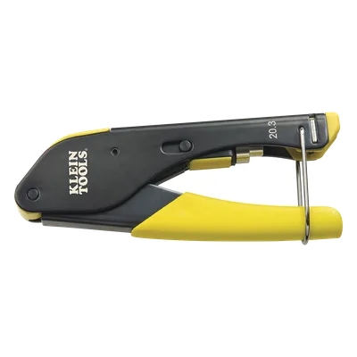Pinza de Compresión para Conector F / Cables RG59 y RG6/6Q / Acero Antioxidante / Mango con Seguro / 5.59' (1700 mm) de Longitud