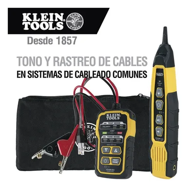 Kit Generador de Tono y Sonda / Cableado No Energizado / Alcance >1000 pies (304.8 m) / RJ11/RJ45 / 5 Cadencias / Prueba Continuidad y Polaridad