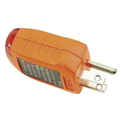 Probador de Tomacorrientes / Secuencia de Luces LED / Cableado Correcto/Incorrecto / Resistente a Caídas 2 m (6.6 ft) / UL 1436 y CSA C22.2 No. 160 / 110/125 VCA 50-60 Hz