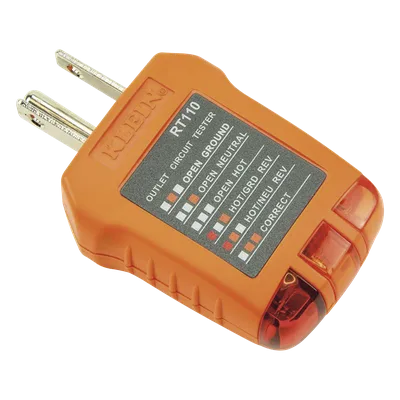 Probador de Tomacorrientes / Secuencia de Luces LED / Cableado Correcto/Incorrecto / Resistente a Caídas 2 m (6.6 ft) / UL 1436 y CSA C22.2 No. 160 / 110/125 VCA 50-60 Hz