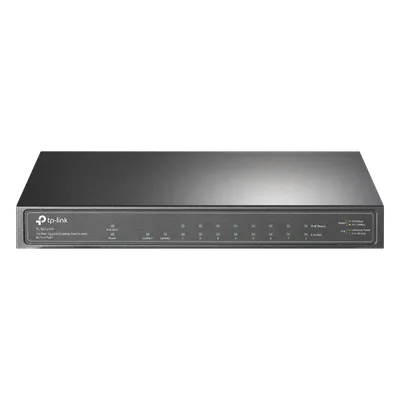 Switch PoE+ / 8 Puertos Gigabit PoE+ / 1 Puerto Gigabit Uplink / 1 Puerto SFP / 63W PoE Total / 20 Gbps