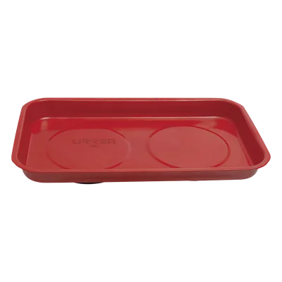 Charola magnética rectangular / Acero inoxidable calibre 25 / 9.4 x 5.5 in (24 x 14 cm) / Base de hule resistente a aceite y gasolina