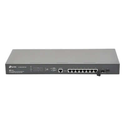 Switch Administrable L2+ / 8 Puertos PoE+ MultiGigabit 2.5G / 2 Puertos SFP+ 10G / Presupuesto PoE 240W / Rendimiento 80 Gbps / Montaje en Rack
