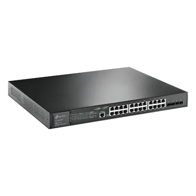Switch PoE+ Administrable L2+ / 24 Puertos Gigabit PoE+ / 4 Puertos SFP+ 10G / Presupuesto PoE 384W / Rendimiento 128 Gbps / Montaje en Rack
