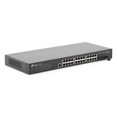 Switch PoE+ Administrable L2+ / 24 Puertos Gigabit PoE+ / 4 Puertos SFP+ 10G / Presupuesto PoE 384W / Rendimiento 128 Gbps / Montaje en Rack
