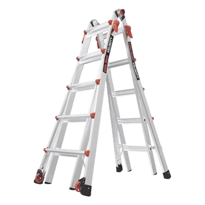 Escalera Multi-Posiciones / 6.7 m (22') / 136 kg (300 lbs) / Aluminio Aeroespacial / Suelos Inclinados