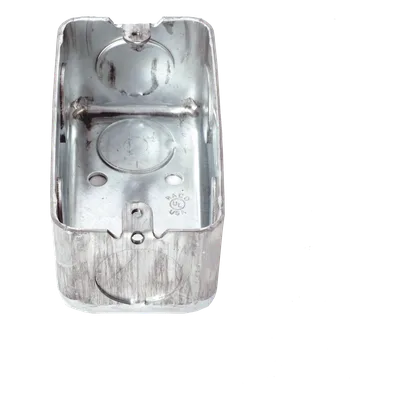 Caja Utilitaria Galvanizada / 4x2 in / 7 Entradas 3/4 in / Profundidad 1.875 in / Resistencia al Fuego 2 h