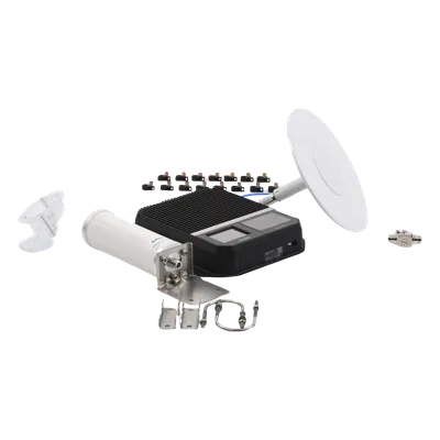 Amplificador de Señal Celular Empresarial / 2G 3G 4G VoLTE / Cobertura 1,600 m² (17,222 ft²) / 4 Antenas / Doble Enlace Ascendente / Diseño EE.UU.