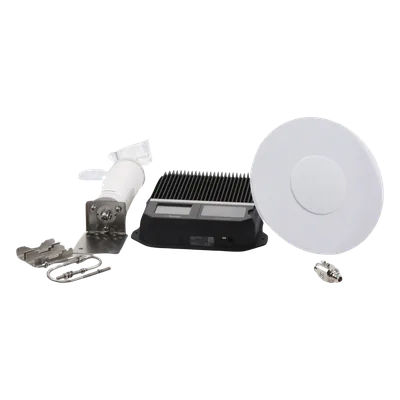 Amplificador de Señal Celular Empresarial / 2G 3G 4G VoLTE / Cobertura 1,600 m² (17,222 ft²) / 4 Antenas / Doble Enlace Ascendente / Diseño EE.UU.